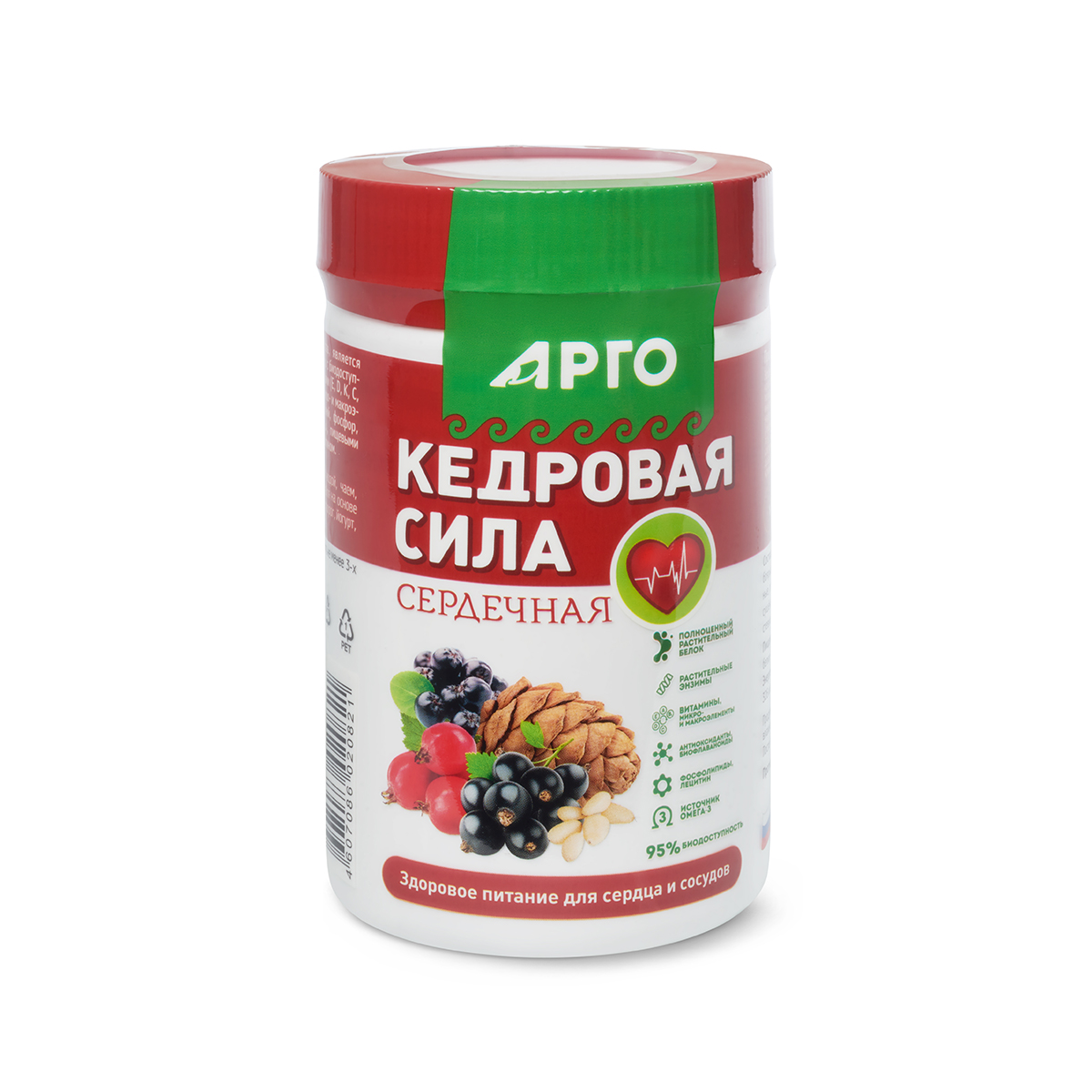 Продукт белково-витаминный «Кедровая сила — Сердечная», 237 г